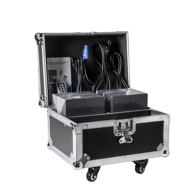 DMX Electric Titanium Powder Cold Sparklers Stage Fountain Firework Pyrotechnic Spark Dancing Machine for Parties Wedding