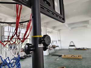Adjustable Black Powder-coated Steel Indoor Basketball &amp; <strong>Netball</strong> PE Backboard Hoop with <strong>Net</strong> - Product Image 4