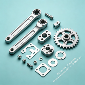 Componentes Mecanizados por CNC, Brazo de Manivela de Bicicleta de Aleación de Aluminio Forjado - Product Image 5