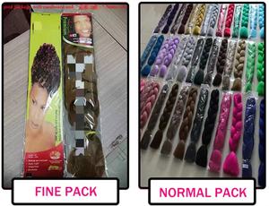 Extensión de cabello trenzado resistente al calor, fibra sintética de ganchillo de 82 pulgadas, 165g, Color puro africano - Product Image 5