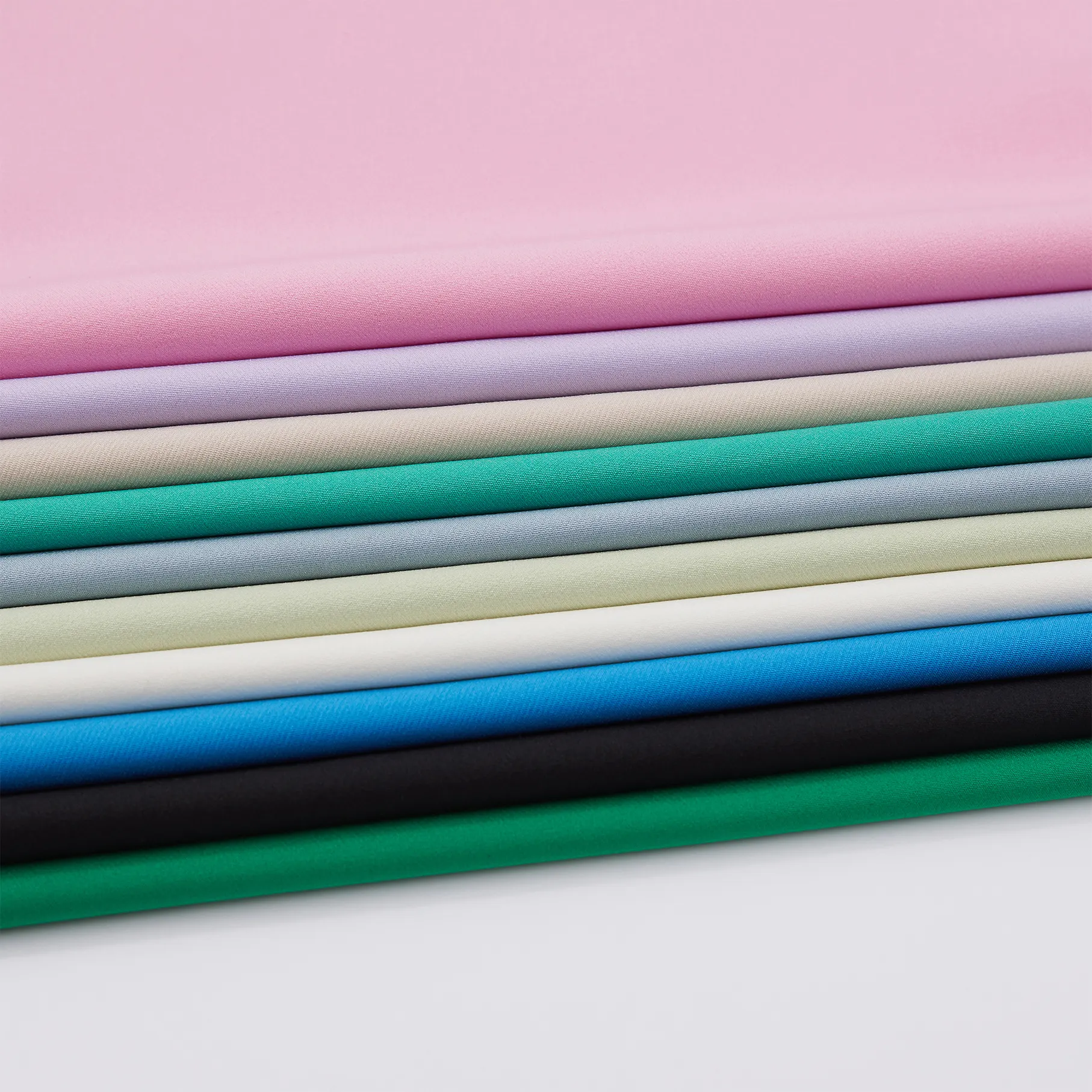 High Stretch Solid Color Plain gefärbtes Strick gewebe aus Polyester und Spandex