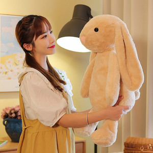 Personalizza un simpatico animale di peluche morbido da 30CM che vende a caldo con orecchio lungo coniglio peluche peluche regalo di compleanno cartone animato <span class=keywords><strong>coniglietto</strong></span> di pasqua - Product Image 5