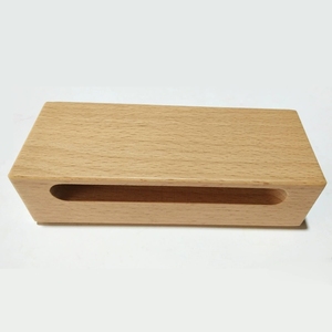 Solid Beech Wood Rectangular Temple Block With Mallet For Classroom Rhythm Teaching Aid Kids Educational <b>Musical</b> Toy - Product Image 3