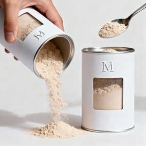 Tùy Chỉnh Thực Phẩm Cấp Giấy Xi Lanh Kín Peel-Off Nắp PVC Cửa Sổ | Đường Protein Bột Cà Phê Khô Bao Bì Thực Phẩm Có Thể Tái Chế - Product Image 4