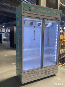 5-năm bảo hành hiển thị tủ lạnh Tủ đông thương mại trực tiếp làm mát tủ lạnh Tempered Glass Máy làm lạnh LED ánh sáng đồ uống mát - Product Image 6