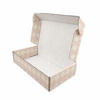 Boîte pliante en papier personnalisée bleu marine profond avec motif étoile et lune, emballage cadeau pour produits de détail, emballage en gros pour petites entreprises