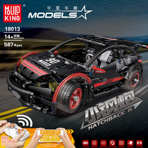 Para Modelos 18013 Hatchback R, Coche de Control Remoto, 587 Piezas, 14+ Años, Bloques de Construcción a Pilas, Juguete para Niños - Product Image 3