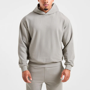 Sweat à capuche ample pour homme, style vintage, brodé, en molleton 100 % coton, épaules tombantes, personnalisable en gros (OEM) - Product Image 1