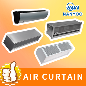 Nanyoo Rideau d'air vertical pour porte, économique, pour usage domestique, à flux croisé, avec souffleurs en plastique, pour présentoirs dissimulés - Product Image 2