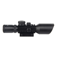 Lunette de chasse étanche avec viseur laser rouge 20 mm, réglable, 3-10x42, lentilles multicouches, réticule en alliage d'aluminium