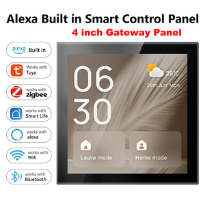 Panel <span class=keywords><strong>de</strong></span> Control <span class=keywords><strong>de</strong></span> Automatización del Hogar Inteligente TPP01 <span class=keywords><strong>de</strong></span> 4 Pulgadas Golden Security 2026 con Control por <span class=keywords><strong>Voz</strong></span> Alexa Integrado y <span class=keywords><strong>Asistente</strong></span> <span class=keywords><strong>de</strong></span> <span class=keywords><strong>Google</strong></span> - Product Image 1