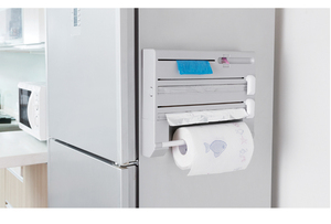 Gadgets de <span class=keywords><strong>cuisine</strong></span> multifonctions de haute qualité Nouveaux supports et supports de rangement de <span class=keywords><strong>cuisine</strong></span> comprenant un coupe-glissière de film alimentaire - Product Image 3