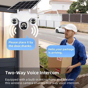 4G Solar Camera 15MP CMOS 10x Zoom Drievoudige Lens PTZ IP67 Waterdicht Bewegingsdetectie Nachtzicht 360 Buitenbeveiliging Volledige Kleur - Product Image 5