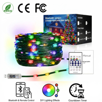 Luces de Cadena para Árbol de Navidad RGBIC con Bluetooth, 20 m, 200 LED, con Control por Aplicación, Sincronización con Música, 16 Millones de Colores