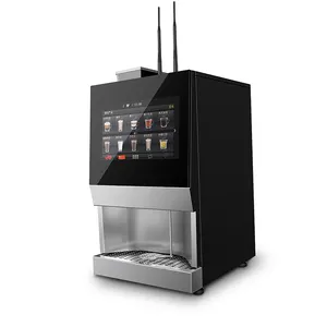 Máquina de café grãos de macas para xícara, máquina de venda automática de grãos de café com kiosk