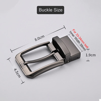Haute qualité 35mm poli mode métal Clip Durable en alliage de Zinc boucles de ceinture pour hommes finition anti-rayures Logo personnalisé disponible