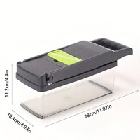 16 In 1 Multifunctionele Groentehakselsnijmachine Shredder Met Mand Fruitsnijmachine Aardappelversnipperde Wortelgadgets