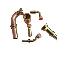 Raccords hydrauliques haute pression légers, durables et réutilisables pour flexibles hydrauliques 45 #   Utilisation d'excavateurs en acier/acier inoxydable