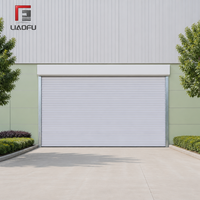 Porte à enroulement automatique en acier galvanisé isolé de 95 mm avec lames remplies de mousse PU pour entrepôt et garage