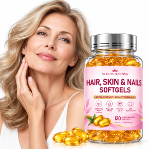 Cápsulas blandas para cabello, piel y uñas, fórmula de belleza extra fuerte para la salud del cabello, piel y uñas, venta al por mayor OEM - Product Image 1