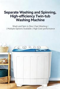 <span class=keywords><strong>Lavadora</strong></span>/Secadora Semiautomática de Gran Capacidad, Ahorradora de Energía, de Doble Tina, Todo en Uno, para Uso Doméstico y Hotelero, con Función de Deshidratación - Product Image 2