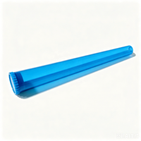 Tube conique en plastique rigide PS avec couvercle à pression 84mm 112mm Couleur unie pour le stockage de petits objets en extérieur