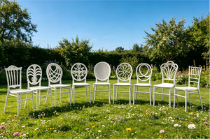 Modern Indoor/Outdoor Chiavari Wedding Event <strong>Chair</strong> Bulk Packaged Plastic <strong>Stackable</strong> Lightweight Durable Eco-Friendly <strong>Garden</strong> Use - Product Image 5