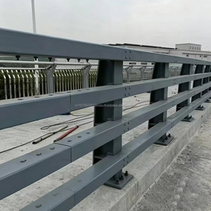 <b>Steel</b> Pipe Bridge Guardrail Traffic Barrier Galvanized Anti Corrosion Road Safety <b>Railing</b> OEM - Product Image 5