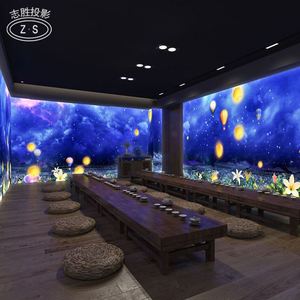 Projection holographique immersive 3D, jeu interactif, équipement de fusion d'écrans de grande taille pour centre commercial, fabricant d'équipements 5D - Product Image 2