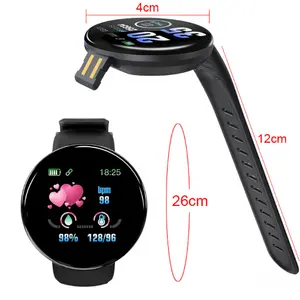 D18 Round Blue Tooth Smartwatches 2024 Blood Pressure Heart Rate Monitor Waterproof Sport Fitness Tracker Smartwatch For IPhones