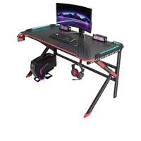 Bureau d'ordinateur personnalisé en usine, table de jeu simple pour e-sport, bureau de cybercafé, modèle D2105