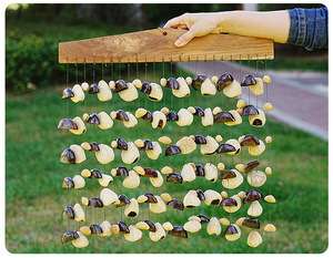 High Quality Natural Nut Shell Wind <b>Chime</b> <b>Bell</b> for Home Decor Healing Instrument for Sound Therapy Outdoor Ornament - Product Image 2
