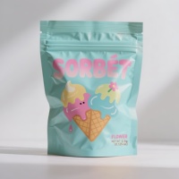 Sacs d'emballage alimentaire à fermeture éclair avec fenêtre pour collations, biscuits, noix, présentoir stable, refermable, tailles et impressions personnalisées