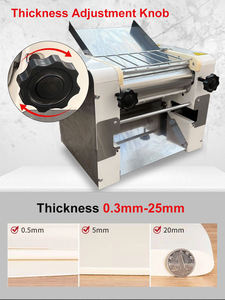 Chuanyu CY-300 listrik otomatis komersial, mesin Sheeter adonan Pizza meja mesin penggulung adonan otomatis 220V - Product Image 2