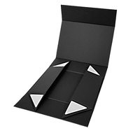 Boîtes en carton rigide noir, brun et blanc personnalisées avec logo en relief, emballage en papier, couleur et design personnalisables