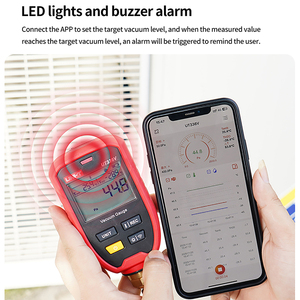 เกจสุญญากาศไร้สาย UT336V UNI-T เครื่องวัดความเย็นดิจิตอล1-19000ไมครอน L62เครื่องมือสำหรับการเชื่อมต่อแอปมือถือ - Product Image 3