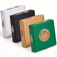 Boîtes à pizza en carton ondulé blanc personnalisées en gros avec revêtement UV pour bijoux – Approvisionnement économique
