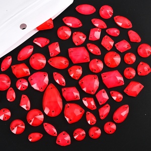 OLeeya Strass en Gros Formes Assorties 20, 50, 100 Pièces Cristaux de Verre à Coudre à Dos Plat pour Accessoires - Product Image 2