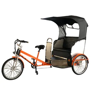 현대 유일한 디자인 전기 지원 페달 3 바퀴 자전거 세발자전거 택시 인력거