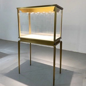 Exhibidor de Vidrio Rectangular con Iluminación LED, Ecológico y Duradero, de Lujo y Moderno, Marca HongMing, Vitrina Personalizada para Joyería Fina - Product Image 2