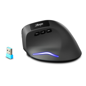 Zelotes F-26 không dây dọc chuột có thể sạc lại Backlit 2.4G USB <span class=keywords><strong>Nano</strong></span> <span class=keywords><strong>Receiver</strong></span> tùy chỉnh 2400DPI không dây dọc Chuột - Product Image 1