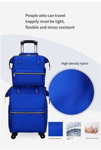 กระเป๋าเดินทางแบบล้อลาก 2 in 1 ผ้า Oxford น้ำหนักเบา พิมพ์โลโก้ได้ ชุดกระเป๋าเป้สะพายหลังและกระเป๋าเดินทาง ล้อลากแบบ Universal - Product Image 6