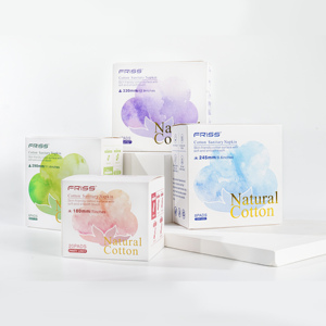 Serviettes hygiéniques en coton biologique sans parfum post-partum pour femmes du fabricant chinois - Product Image 2