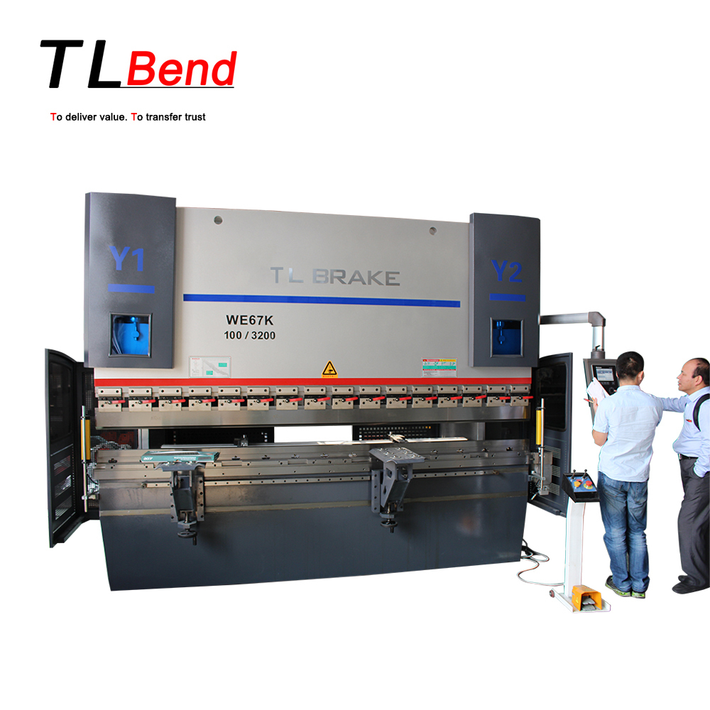 T & L бренд 100 тонн x 3200 мм 6axis CNC листогибочный пресс с DELEM DA66T системы ЧПУ