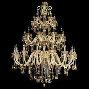 Top Quality Luxury Extra Large K9 Crystal LED Chandelier for Cathedral Villa Lobby Wedding Decoration Hotel Hall Banquet Events