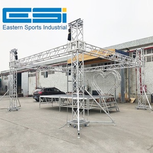 Traliccio per Porta da Calcio in Alluminio Certificato ESI TUV, Resistente al Fuoco, per Decorazioni ad Arco Nuziale, Sfondo per Palco da Esterno per Live Streaming - Product Image 2