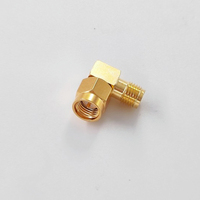 18Ghz RF Coaxial SMA Fiche Mâle vers SMA Femelle Jack Connecteur Angle Droit Adaptateur/Convertisseur