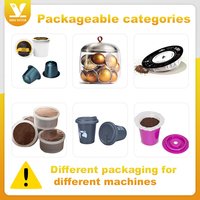 Machine de remplissage professionnel pour capsules de café, appareil d'emballage, ligne de Production, KV Kcup