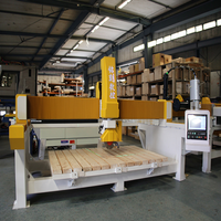 Machine de découpe de pierre horizontale multi-ponts, système CNC contrôlé par PLC, 3+1 axes, pour usage commercial