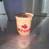 Vasos de Papel Desechables de 3oz y 5oz para Yogurt Congelado, Gelatina, Fruta, Helado, para Tiendas de Postres, Comida para Llevar, Empaque para Sundae, Impresión Personalizada